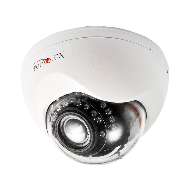 PDM1-IP1-V12 v.9.1.7 Сетевая купольная камера 1Mp, 2.8-12мм (720p)