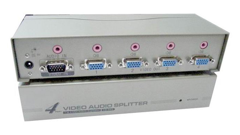 D-VA104 распределитель 1 VGA вход на 4 выхода, до 50 м