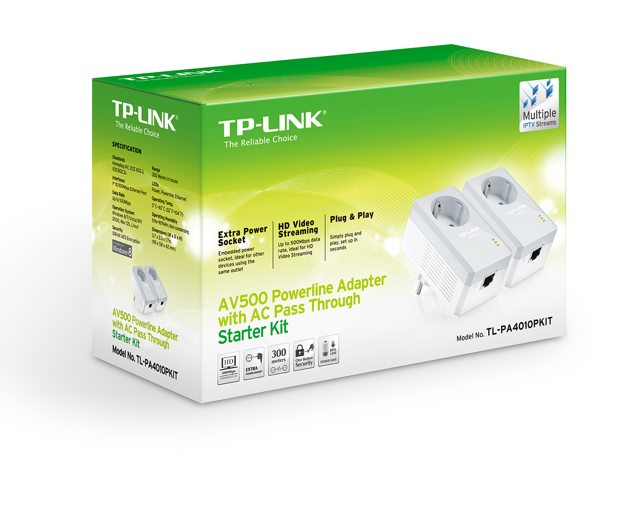 TL-PA4010 KIT Мегабитный сетевой адаптер