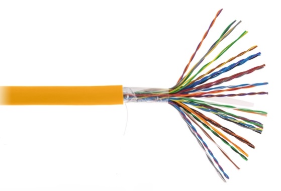 EC-UU025-5-LSZH-OR-3 Кабель UTP 25пар, Кат.5, внутренний, LSZH оранжевый