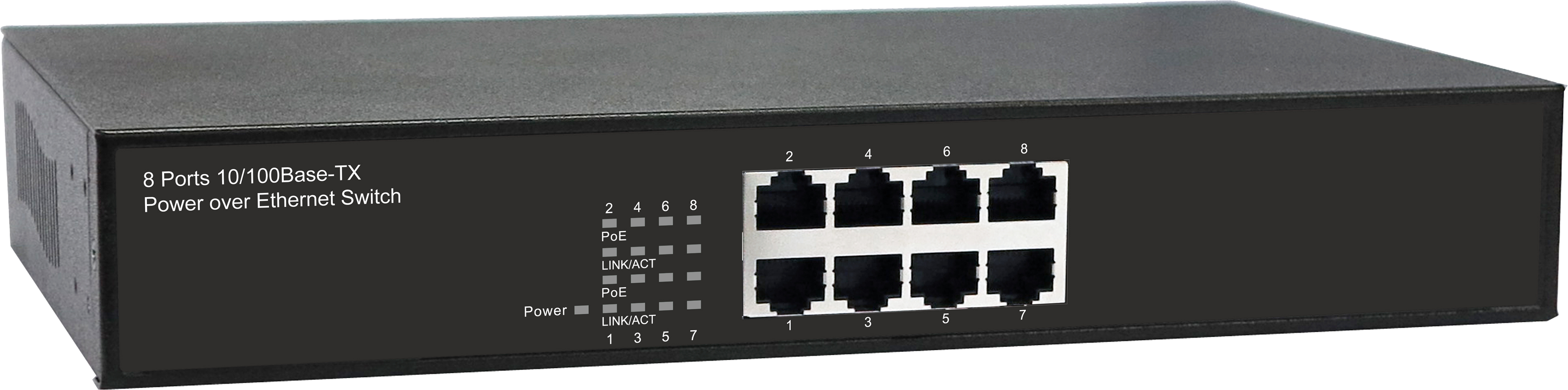 SW-20800/B Мегабитный коммутатор на 8 портов (8PoE)