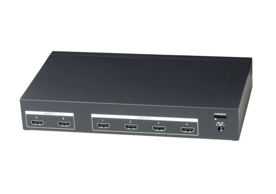 HD04 Разветвитель HDMI сигнала 2 на 4 выхода
