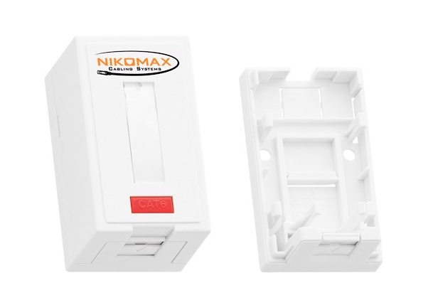 NMC-MB1P-ST-WT Корпус настенной розетки, 1 порт