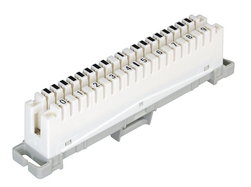 NMC-PL10-DC-10 Плинт размыкаемый 10 пар, марк. 0, 1-9