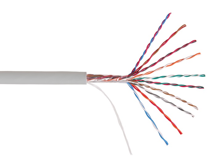 NKL 8110A-GY Кабель UTP 10 пар, Кат.5, внутренний, PVC серый