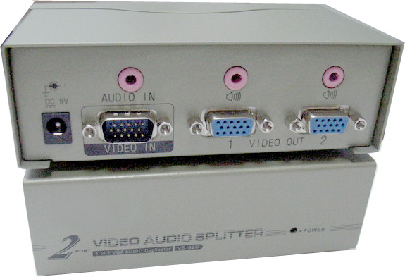 D-VA102 распределитель 1 VGA вход на 2 выхода