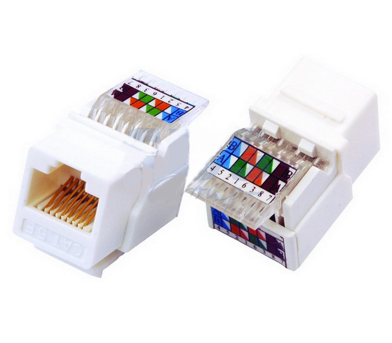RJ-45 (Keystone Jack) CAT5e Гнездо вставка (03-1011)