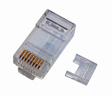 RJ-45 CAT5e разъем 8P-8C для компьютерных сетей, с вставкой (05-1022)