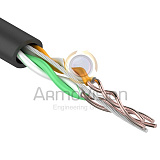 Кабель UTP 2PR 24AWG CAT5e 305м уличный витая пара (01-0025)