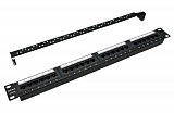 Cabeus PL-24-Cat.5e-Dual IDC Патч-панель 19" 1U, 24 портов RJ-45, 5e